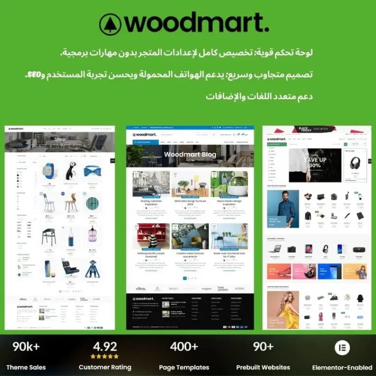 أفضل ثيم لتصميم المتاجر الالكترونيه