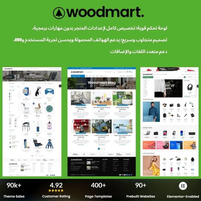 أفضل ثيم لتصميم المتاجر الالكترونيه
